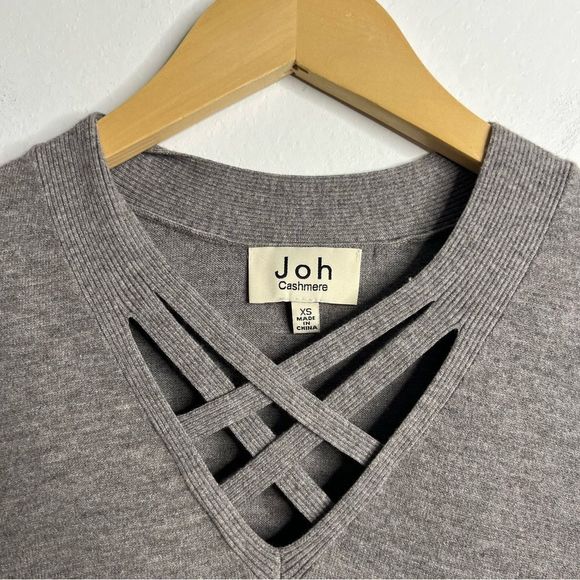 Joh Cashmere Grey Tunic Sweater - Picture 3 of 5